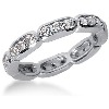Palladium Eternity Ring with round, brilliant cut diamonds (0.72ct)