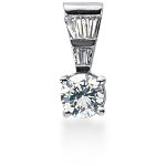 White gold fancy pendant with 4 diamonds (0.66ct)