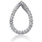 White gold fancy pendant with 28 diamonds (0.42ct)