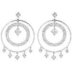 White gold Diamond earrings with 14 diamonds (0.2ct)