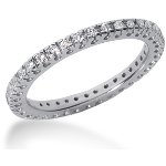 White gold Eternity Ring with round, brilliant cut diamonds (0.37ct)