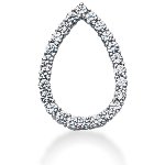 White gold fancy pendant with 24 diamonds (1.2ct)