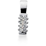 White gold fancy pendant with 8 diamonds (0.24ct)