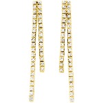 Yellow gold Diamond earrings with 72 diamonds (0.36ct)