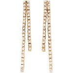 Red gold Diamond earrings with 72 diamonds (0.36ct)