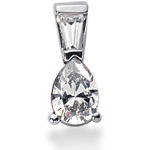 White gold fancy pendant with 2 diamonds (0.77ct)