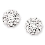 White gold Diamond earrings with 22 diamonds (1ct)