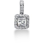 White gold fancy pendant with 23 diamonds (0.72ct)