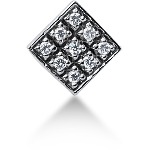White gold fancy pendant with 9 diamonds (0.36ct)
