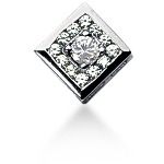 White gold fancy pendant with 13 diamonds (0.77ct)