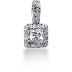 White gold fancy pendant with 22 diamonds (0.53ct)