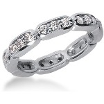 Palladium Eternity Ring with round, brilliant cut diamonds (0.72ct)