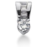 White gold fancy pendant with 5 diamonds (0.82ct)