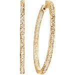 Red gold Diamond earrings with 100 diamonds (1ct)