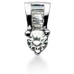 White gold fancy pendant with 5 diamonds (1.07ct)