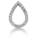 White gold fancy pendant with 24 diamonds (0.72ct)