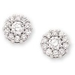 White gold Diamond earrings with 22 diamonds (0.5ct)