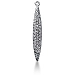 White gold fancy pendant with 40 diamonds (0.2ct)