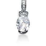 White gold fancy pendant with 10 diamonds (2.44ct)