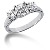 Platinum Three-Stone Diamond Engagement Ring (1.25ct)