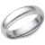 5mm White gold Comfort Fit Wedding Band