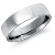 6mm White gold Comfort Fit Wedding Band