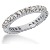 Platinum Eternity Ring with round, brilliant cut diamonds (0.9ct)