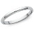 2mm White gold Wedding Band  Size 51 / 16,2 mm