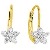 Yellow gold Diamond earrings with 12 diamonds (0.22ct)