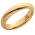 4mm Yellow gold Comfort Fit Wedding Band