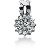 White gold fancy pendant with 19 diamonds (1.12ct)