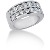 Platinum Side-Stone Engagement ring with 14 diamonds (1.4ct)