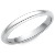 2.5mm White gold Comfort Fit Wedding Band