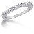 White gold Side-Stone Engagement ring with 13 diamonds (0.39ct)
